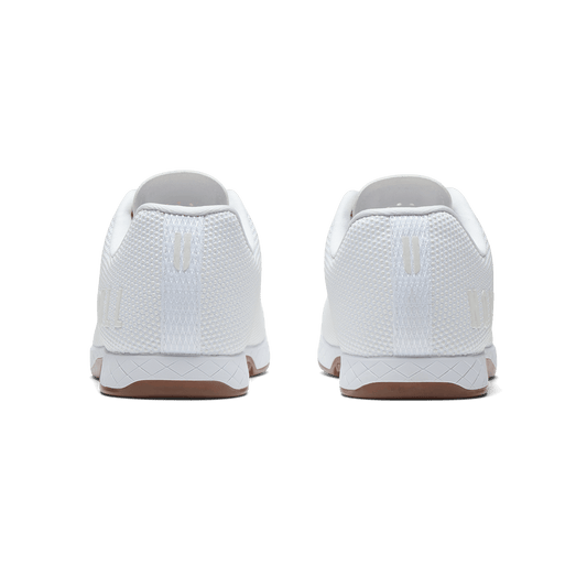White Gum Outwork Shoe Back Angle.