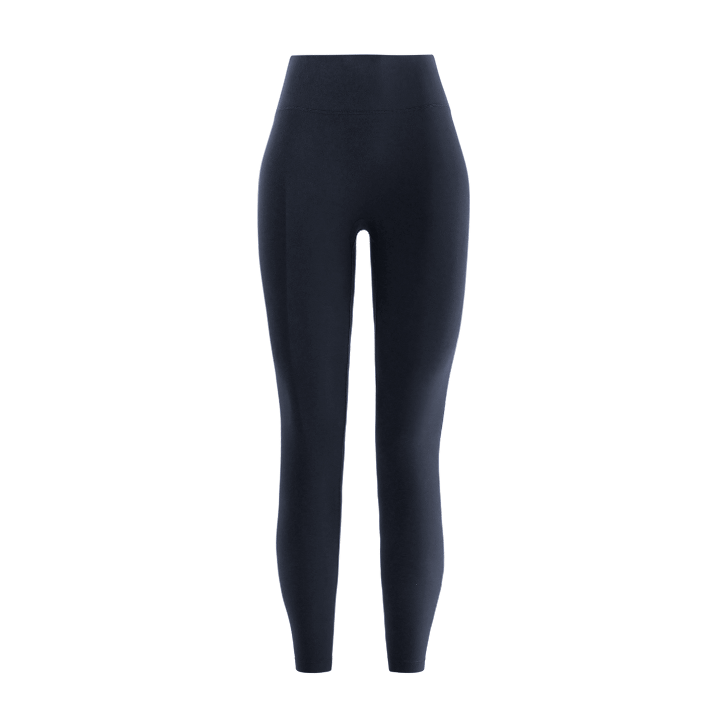Night Navy Women's High-Rise Matte Tight 25" Front Silhouette Angle.