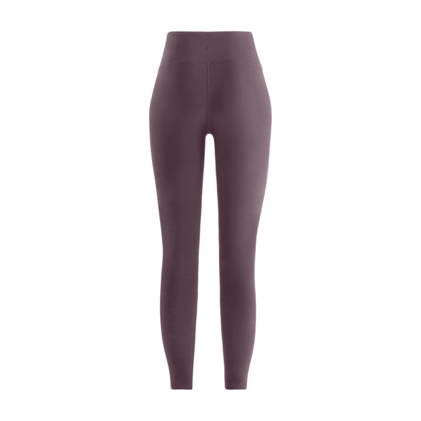 Black Plum Women's High-Rise Matte Tight 25" Silhouette Back Angle.