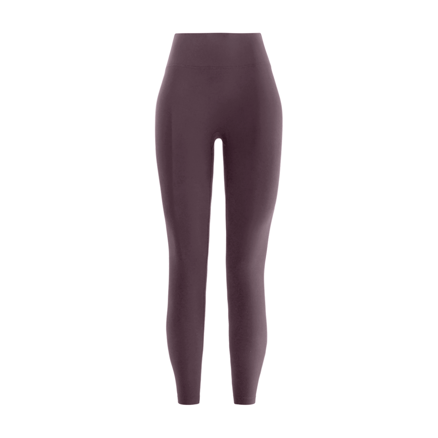 Black Plum Women's High-Rise Matte Tight 25" Silhouette Angle.