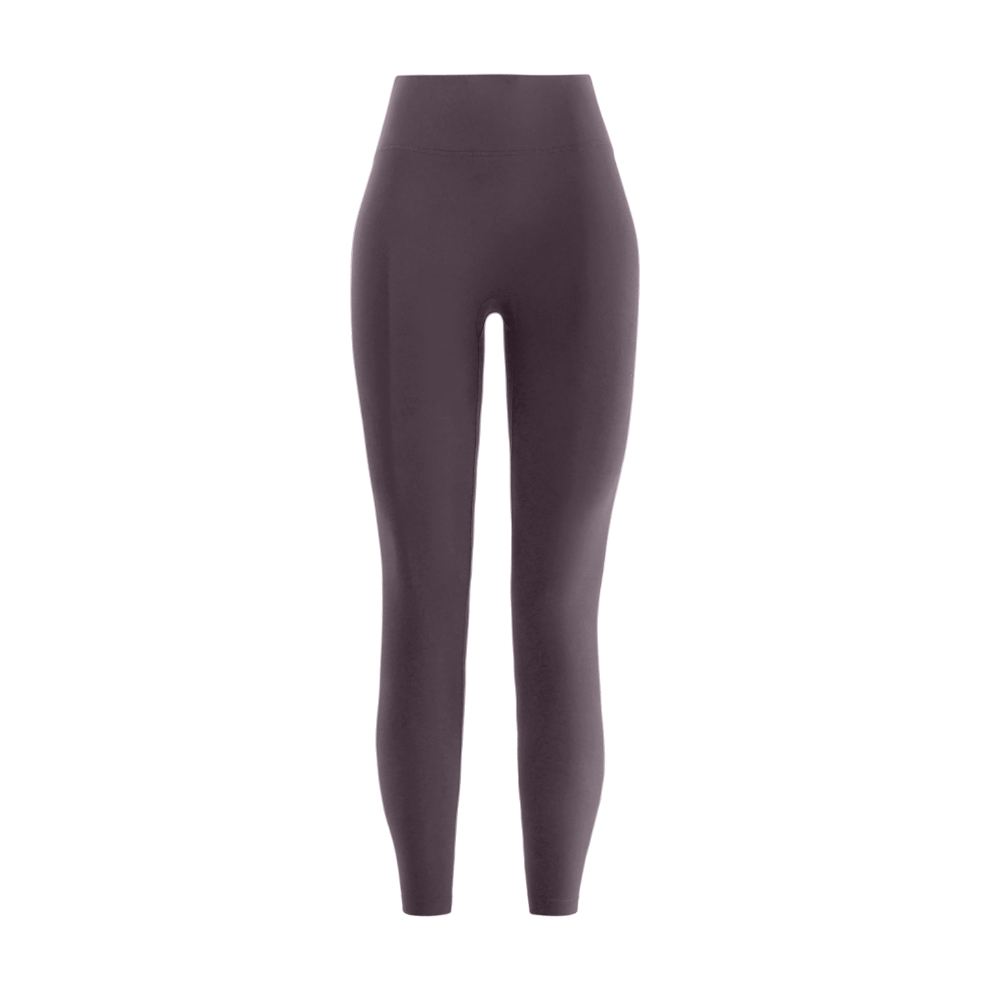 Black Plum Women's High-Rise Matte Tight 25" Silhouette Angle.