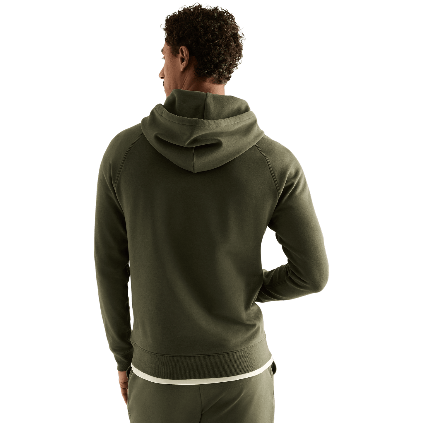 Men's Dark Army NOBULL Hoodie Back Angle.