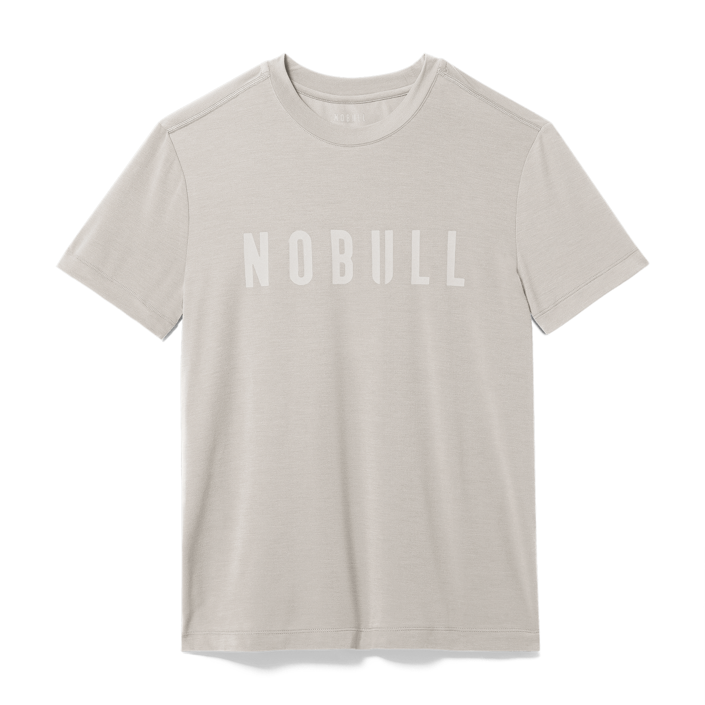 Oatmeal Men's NOBULL Tee Silhouette Angle.