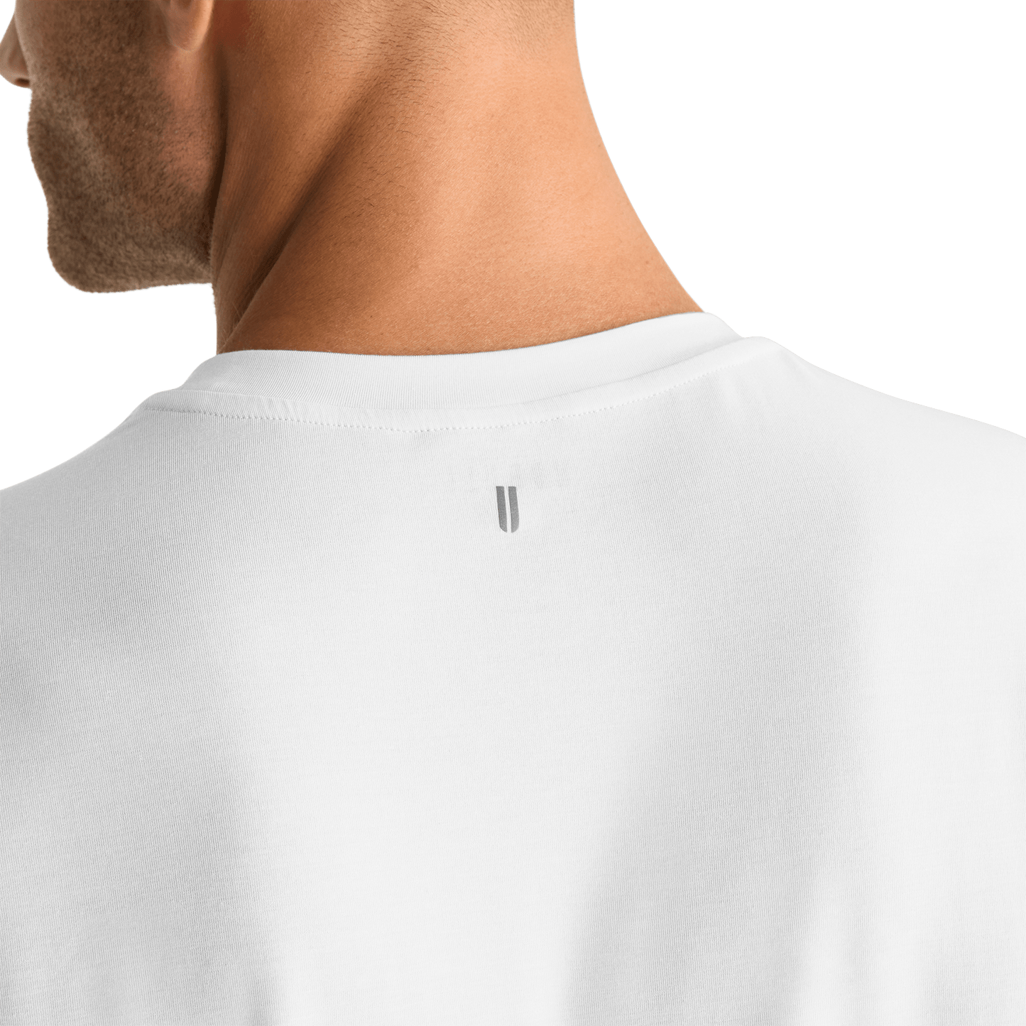 White Men's NOBULL Tee U Logo Angle.