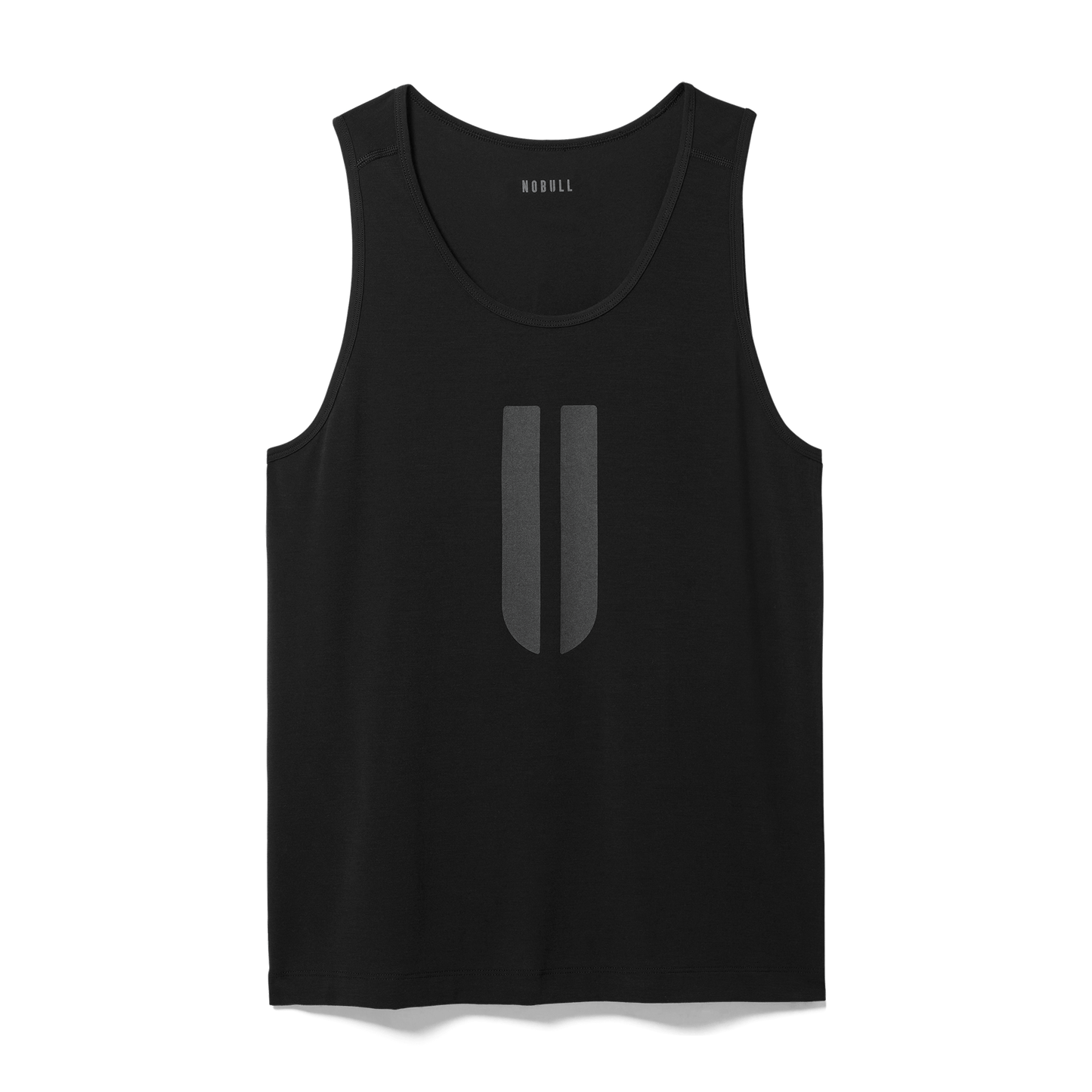 Black Men's U Tank Silhouette Angle.