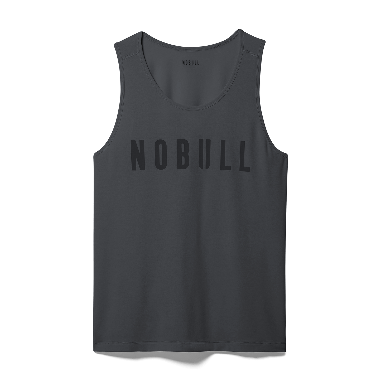 Charcoal Heather Men's NOBULL Tank Silhouette Angle.
