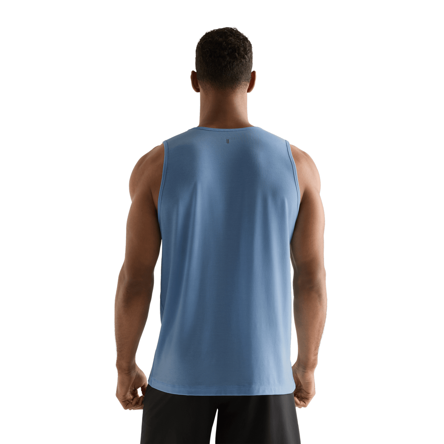 Copen Blue Men's NOBULL Tank Back Angle.