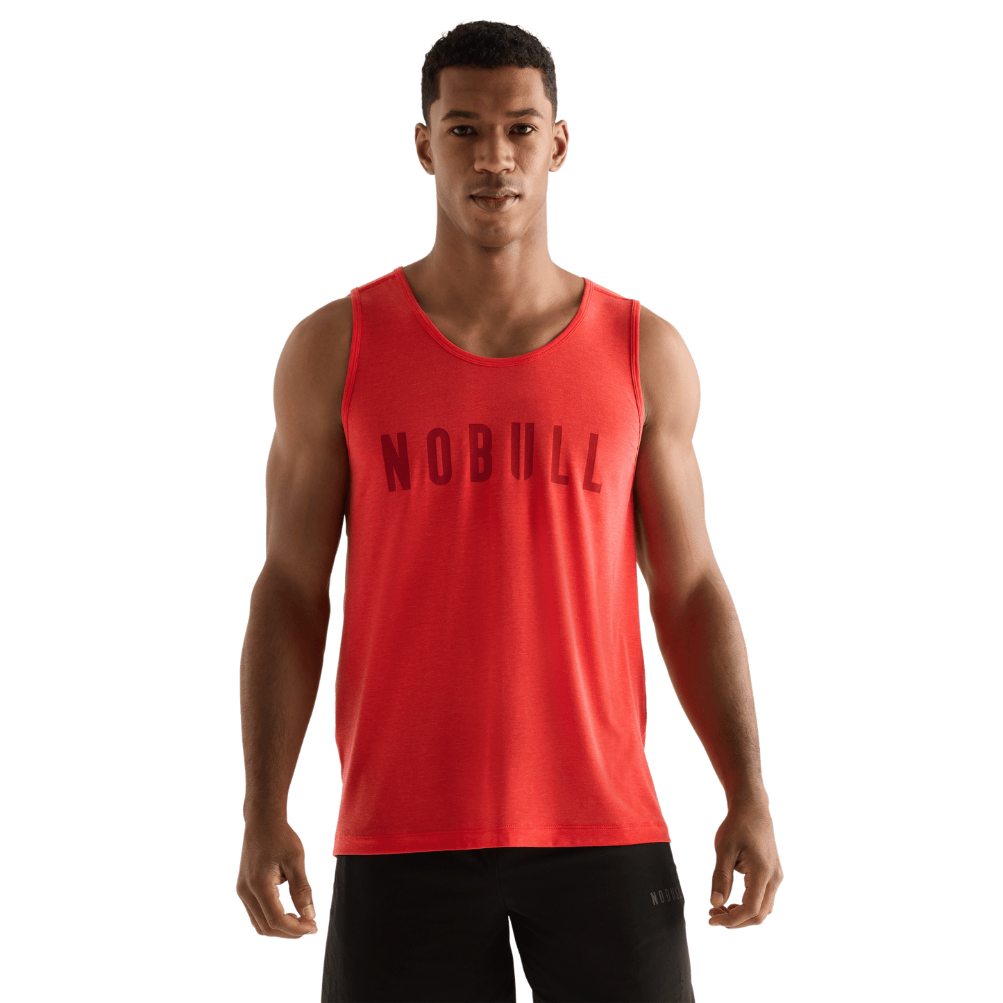Crimson Men's NOBULL Tank Front Angle.