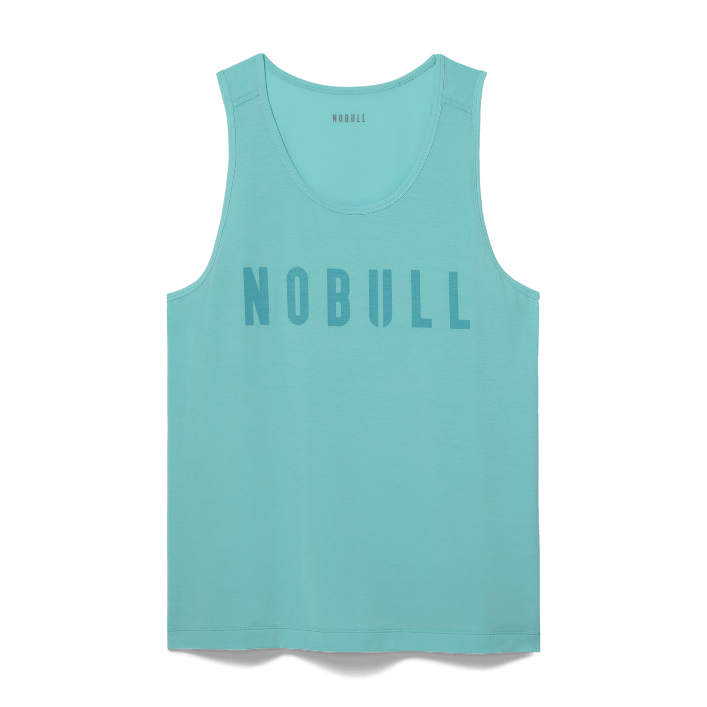 Aqua Heather Men's NOBULL Tank Silhouette Angle.