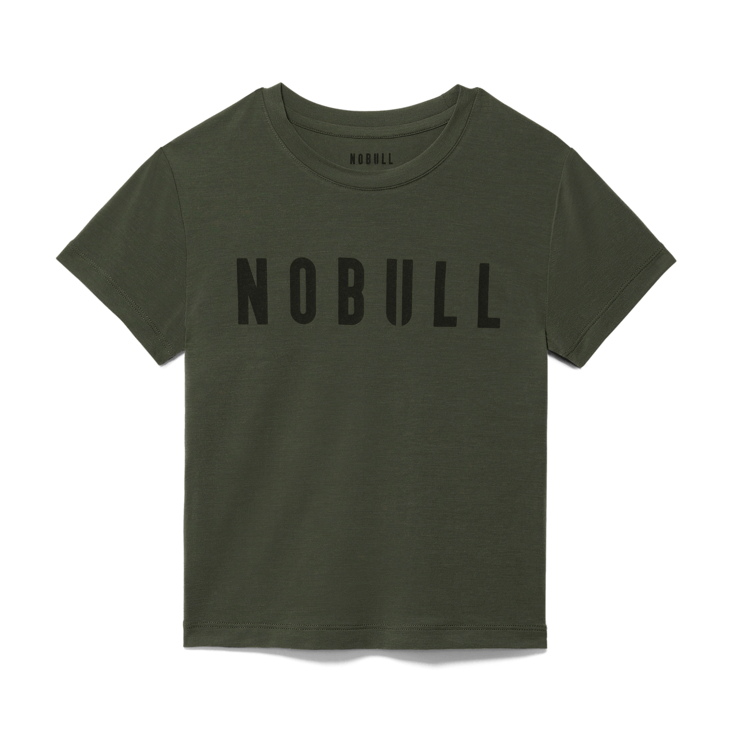 Dark Army Women's NOBULL Fitted Tee Silhouette Angle.