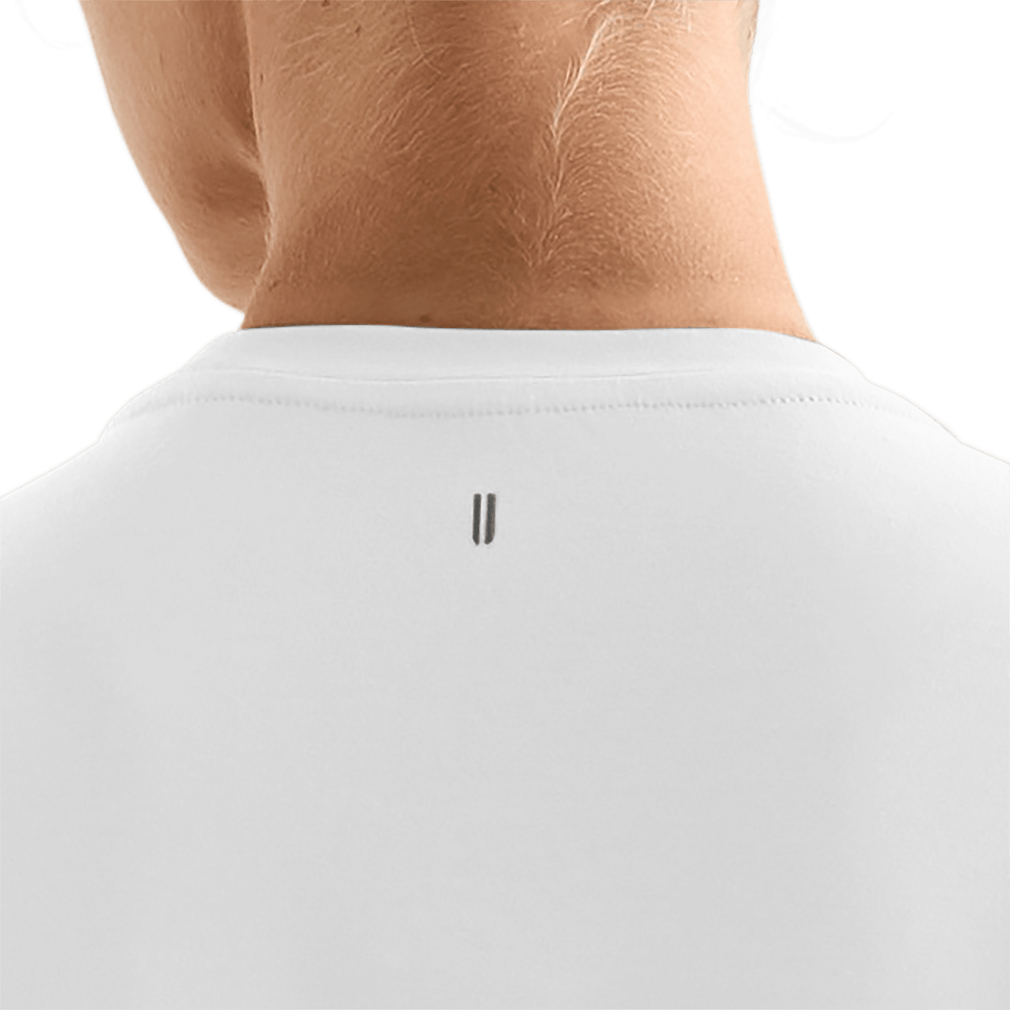 White Women's NOBULL Boxy Tee U Logo Angle.