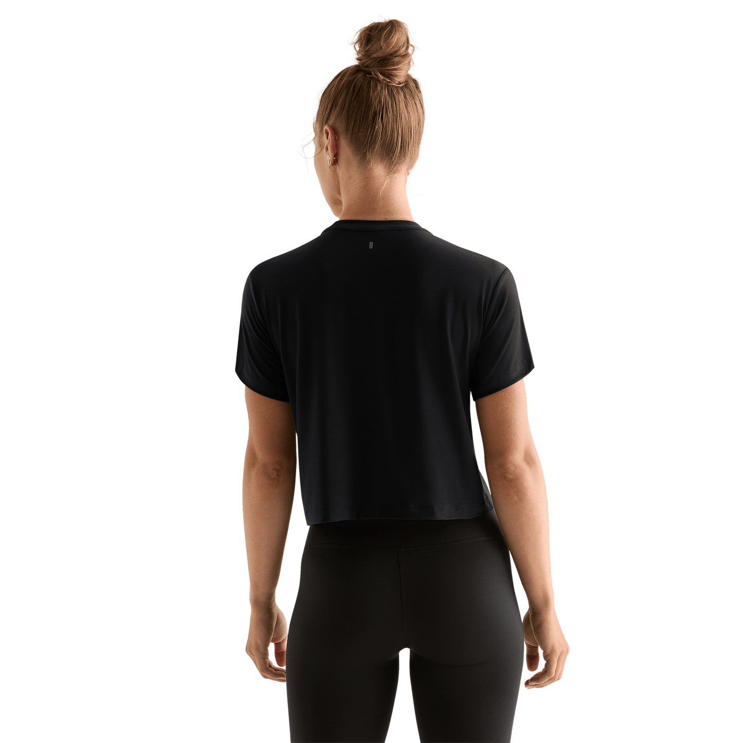 Black Women's NOBULL Boxy Tee Back Angle.