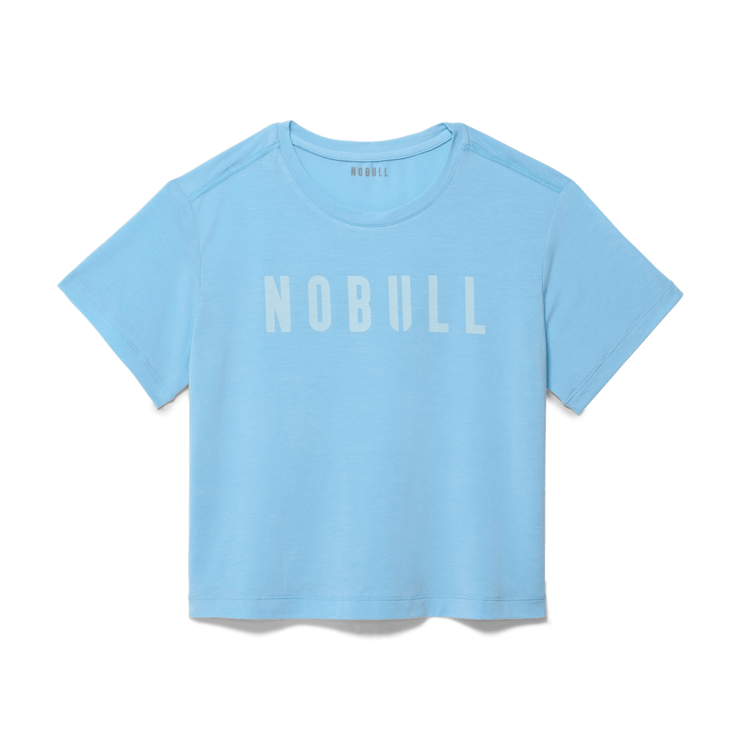Alaskan Blue Women's NOBULL Boxy Tee Silhouette Angle.