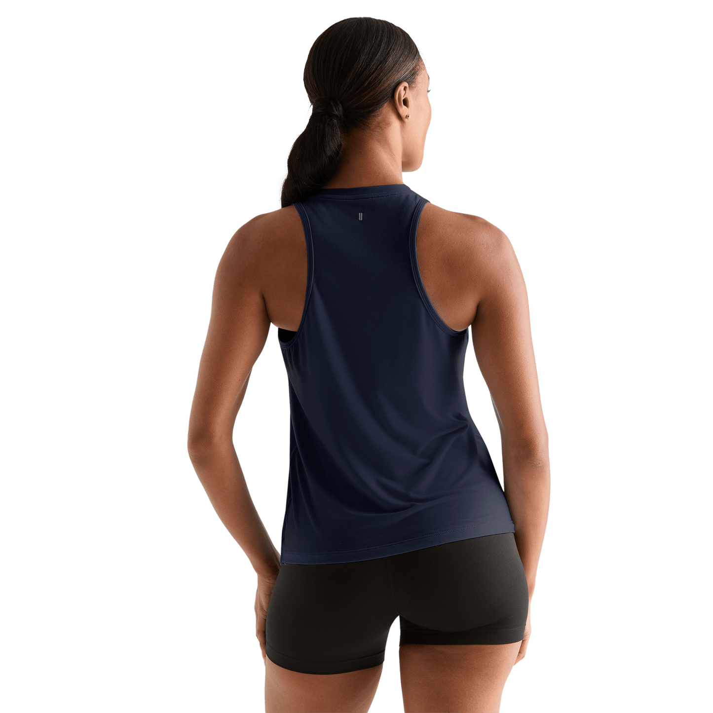 Night Navy Women's NOBULL High-Neck Tank Back Angle.