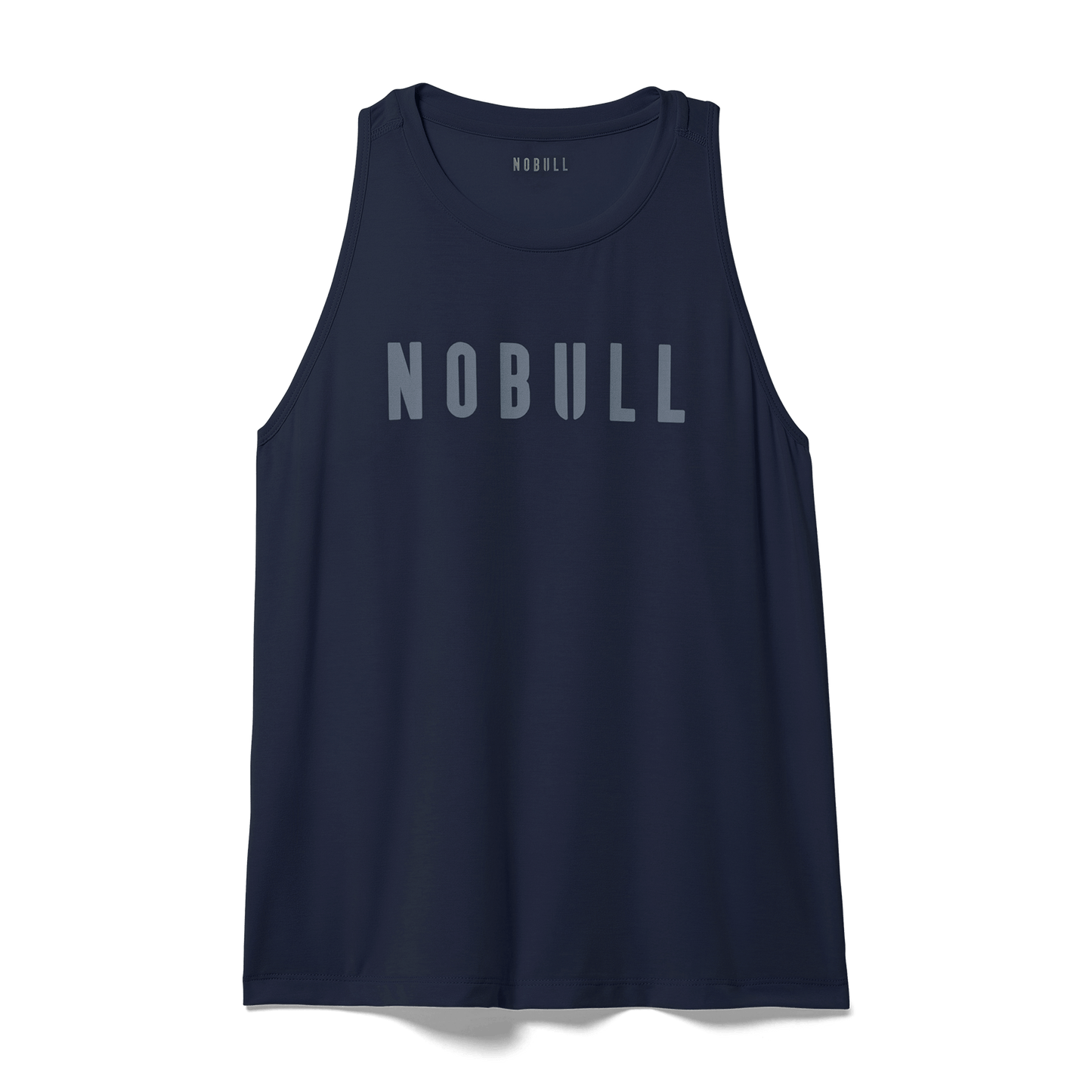 Night Navy Women's NOBULL High-Neck Tank Silhouette Angle.