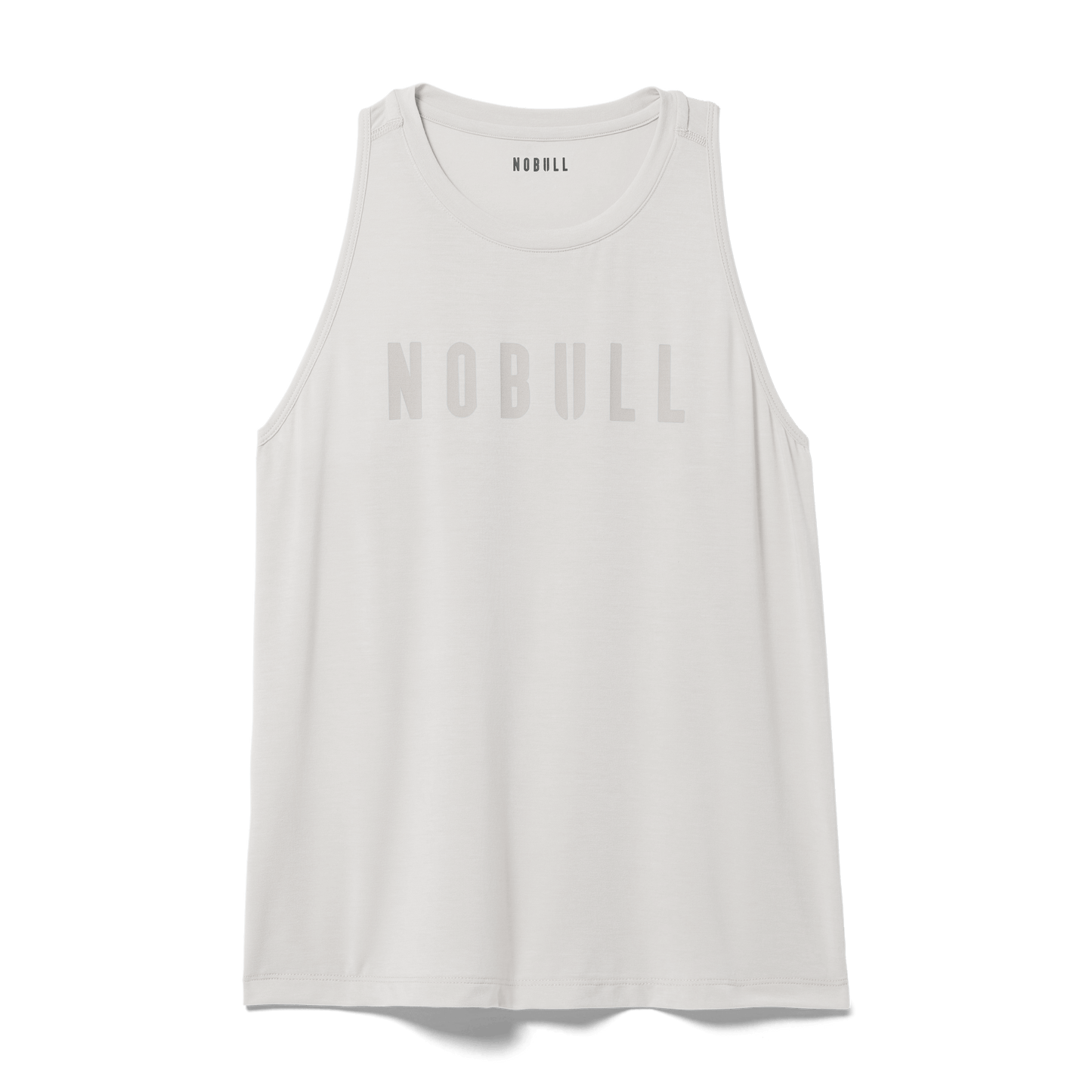 Cream Women's NOBULL High-Neck Tank Silhouette Angle.