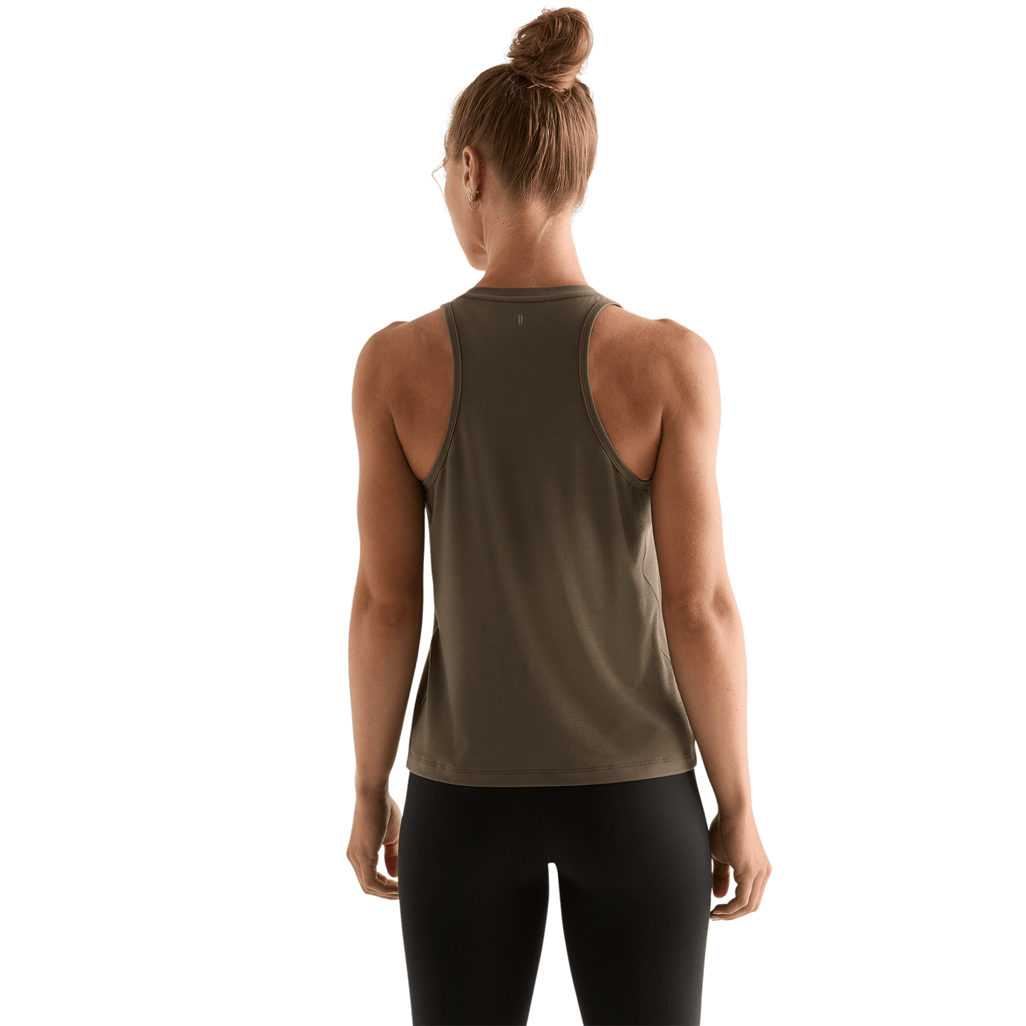 Dark Fallen Rock Women's NOBULL High-Neck Tank Back Angle.