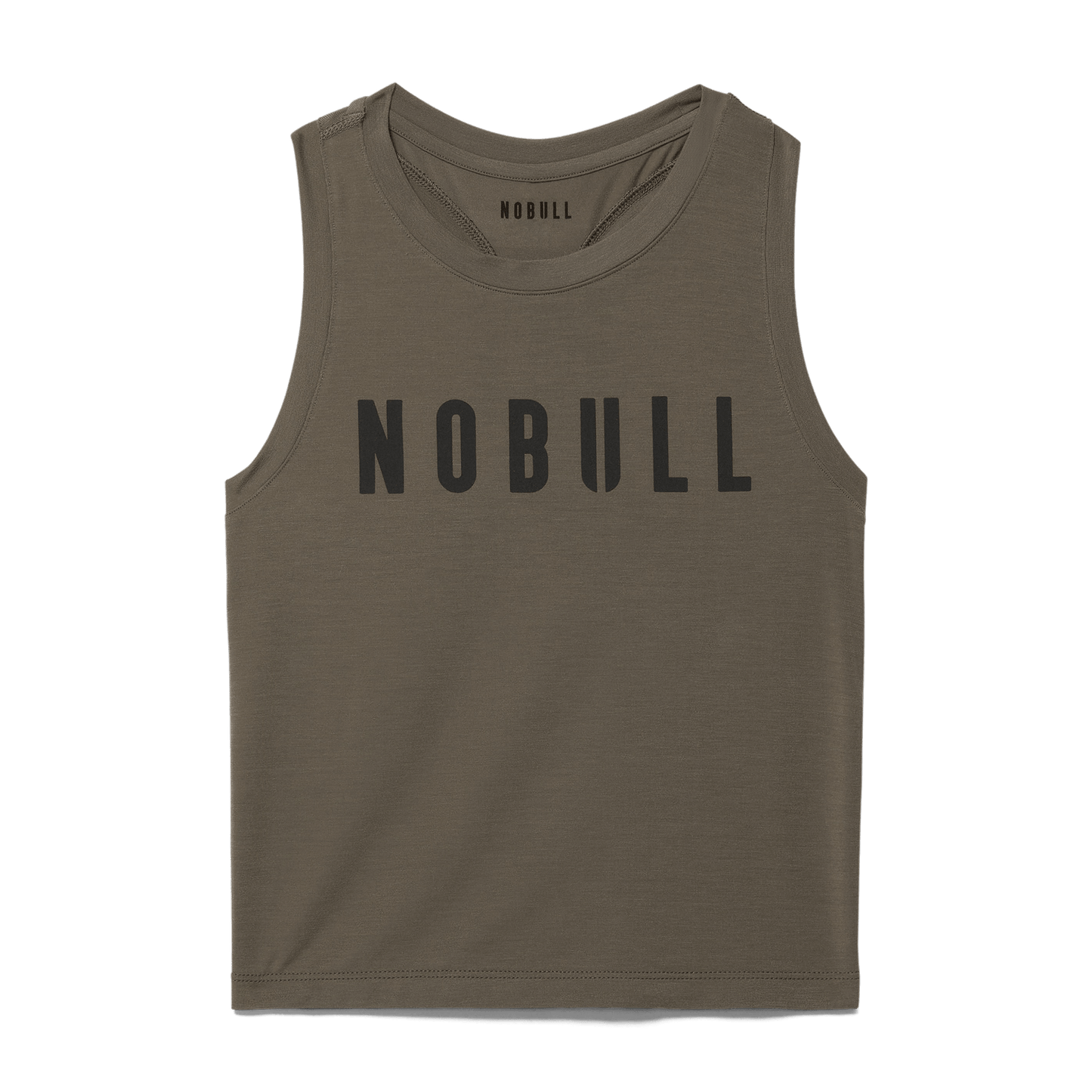 Dark Fallen Rock Women's NOBULL Fitted Tank Silhouette Angle.