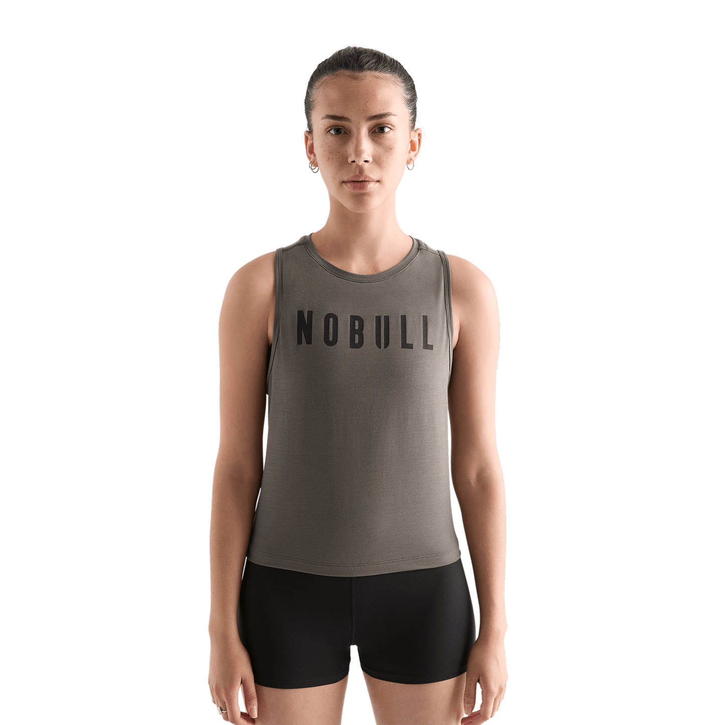 Women's Dark Fallen Rock NOBULL Muscle Tank Front