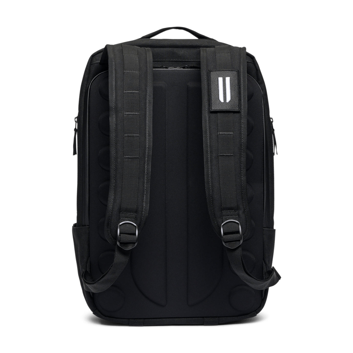 Black Waxed Canvas Backpack Back Angle