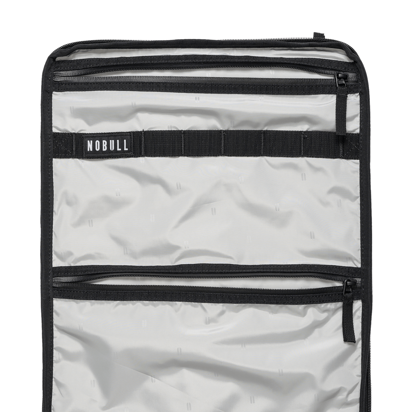 Waxed Grey Canvas Backpack Interior Pocket Angle