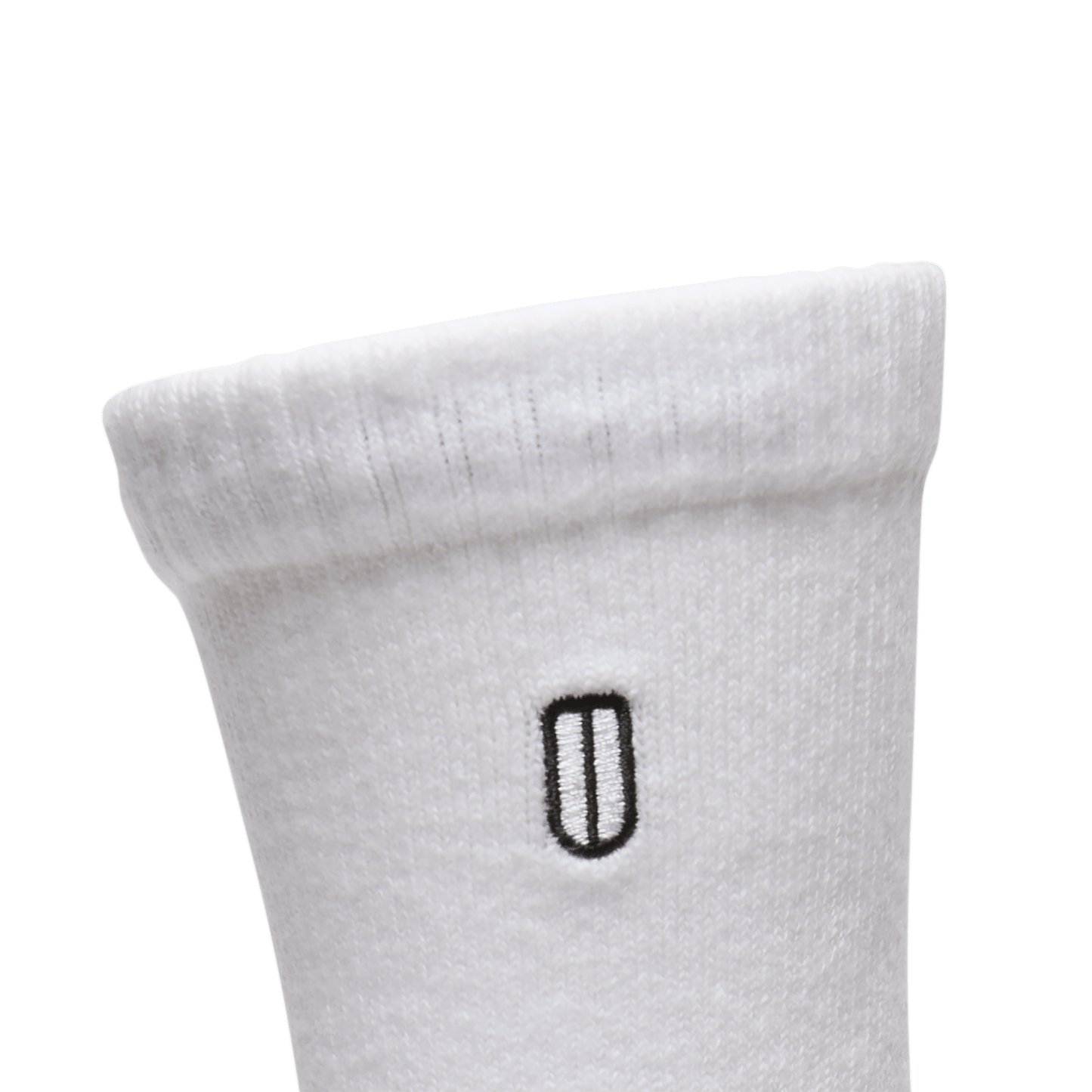 White Crew Sock Front Angle