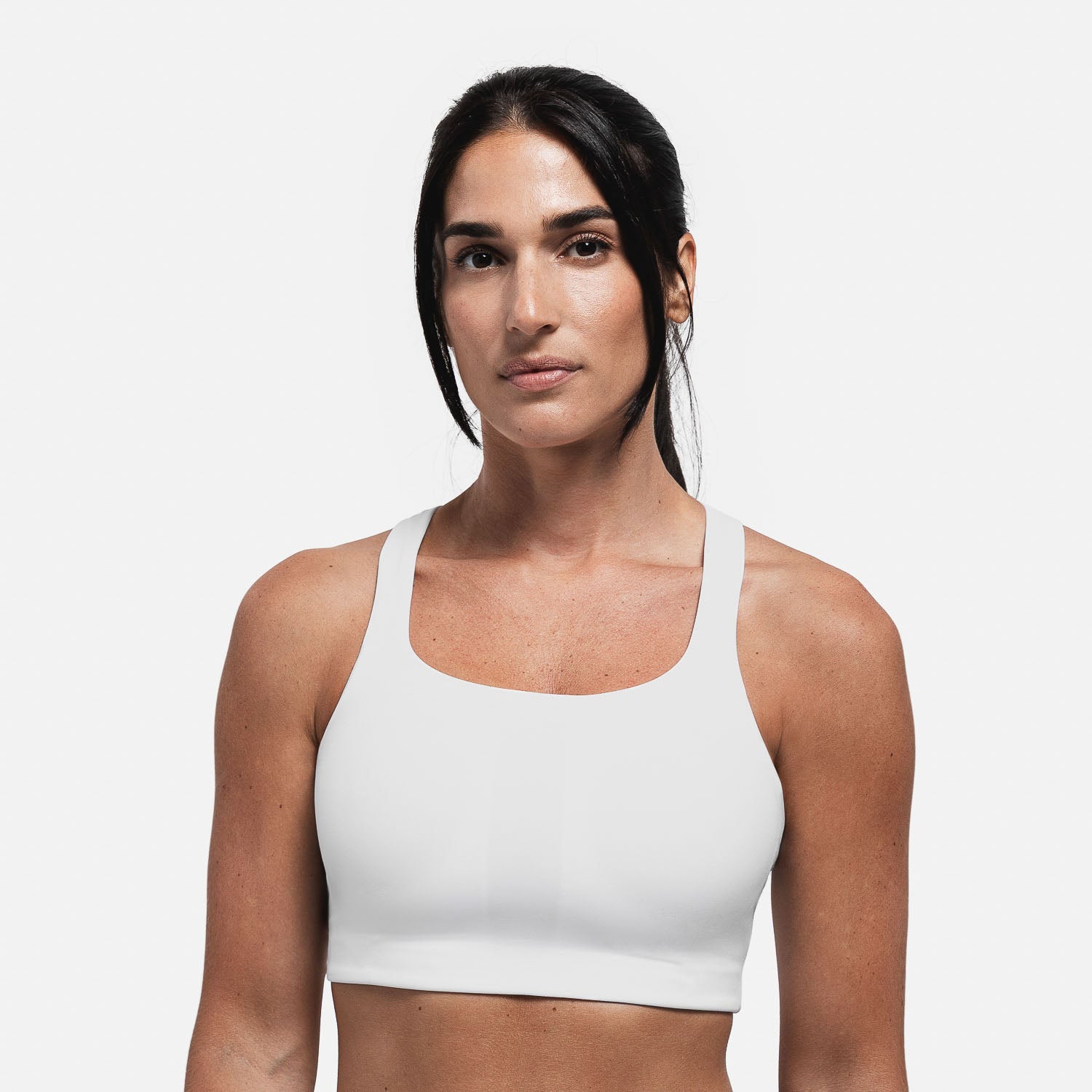 Women's Featured - Compression Fit Sport Bras in White