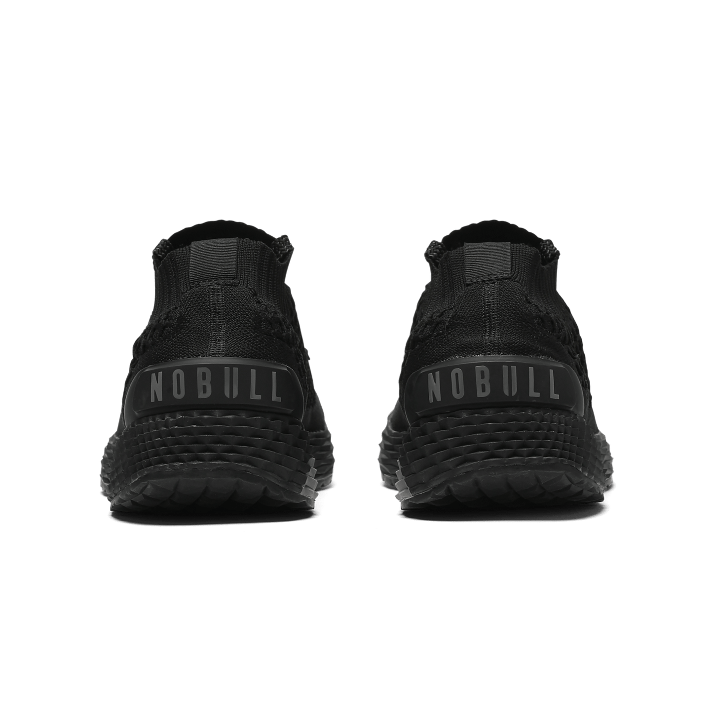 Women's Black Allday Knit Shoes Back Angle