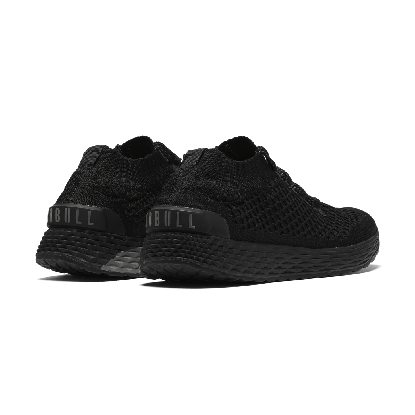 Women's Black Allday Knit Shoes Back Side Angle