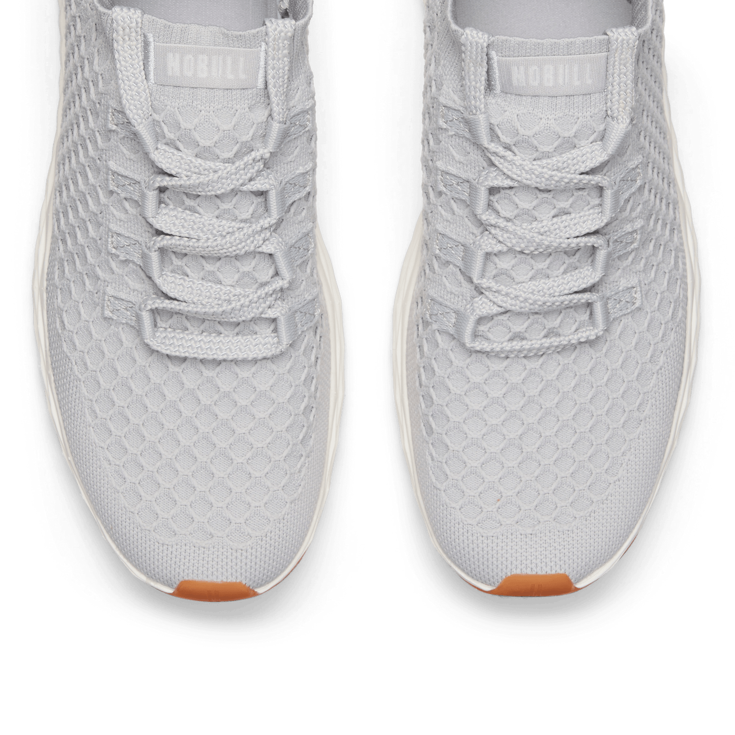 Light Grey Allday Knit Shoes Above Toe Box Angle