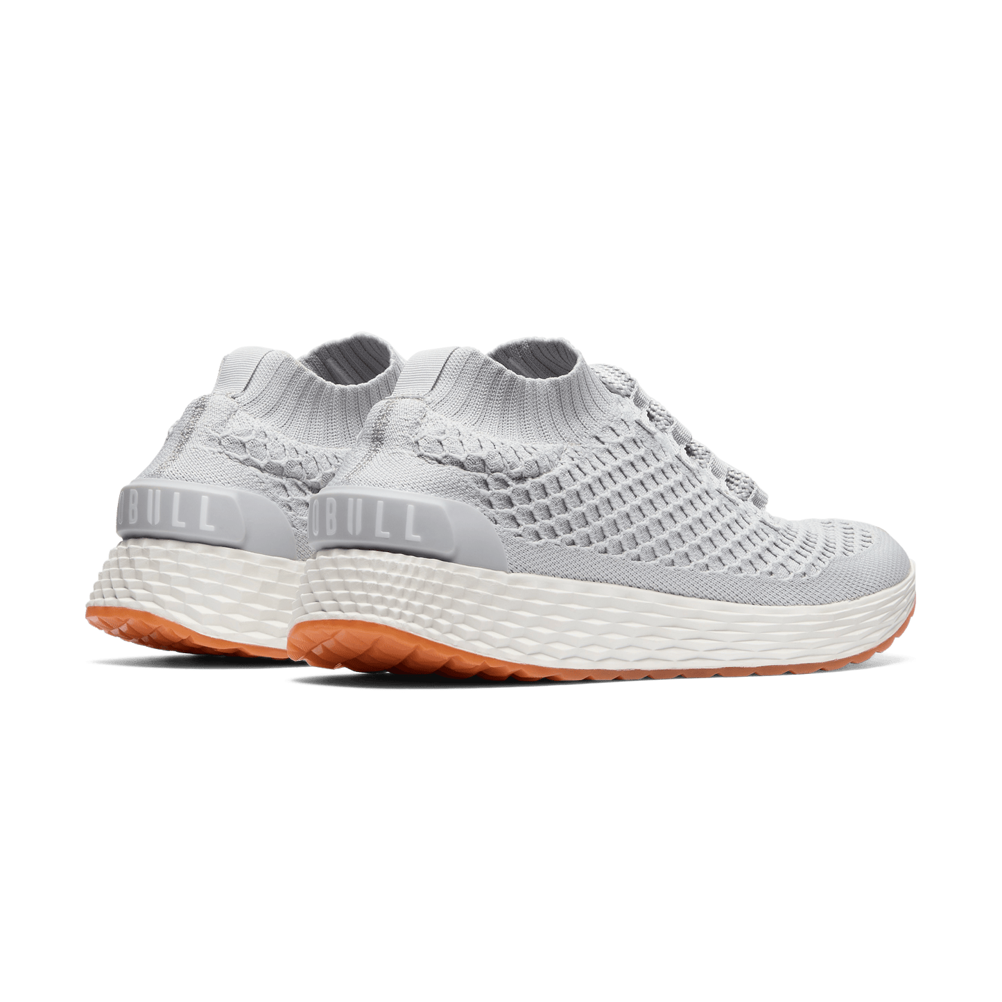 Light Grey Allday Knit Shoes Back Side Angle