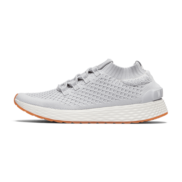 Light Grey Allday Knit Shoes Side Angle