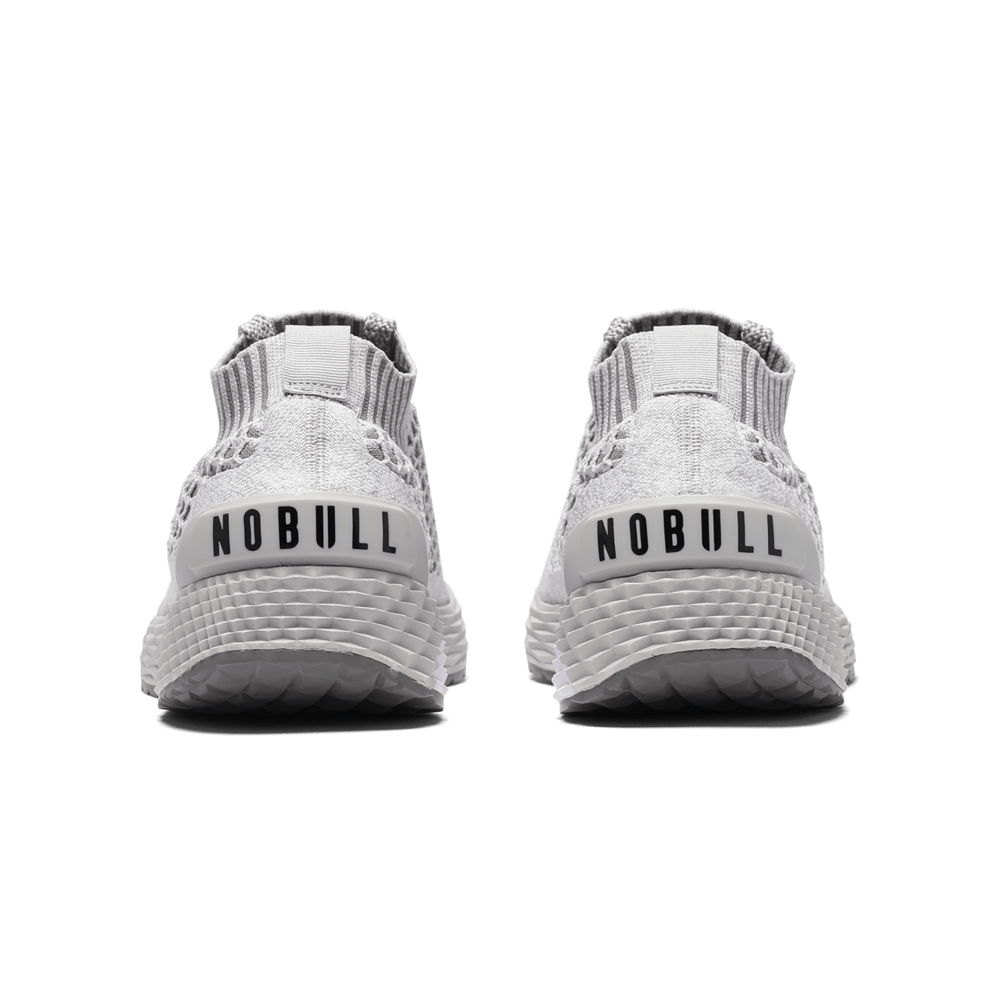 Men's Cool Grey Allday Knit Shoes Back Angle