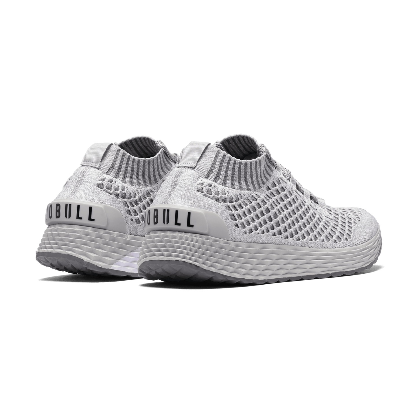 Men's Cool Grey Allday Knit Shoes Back Angle