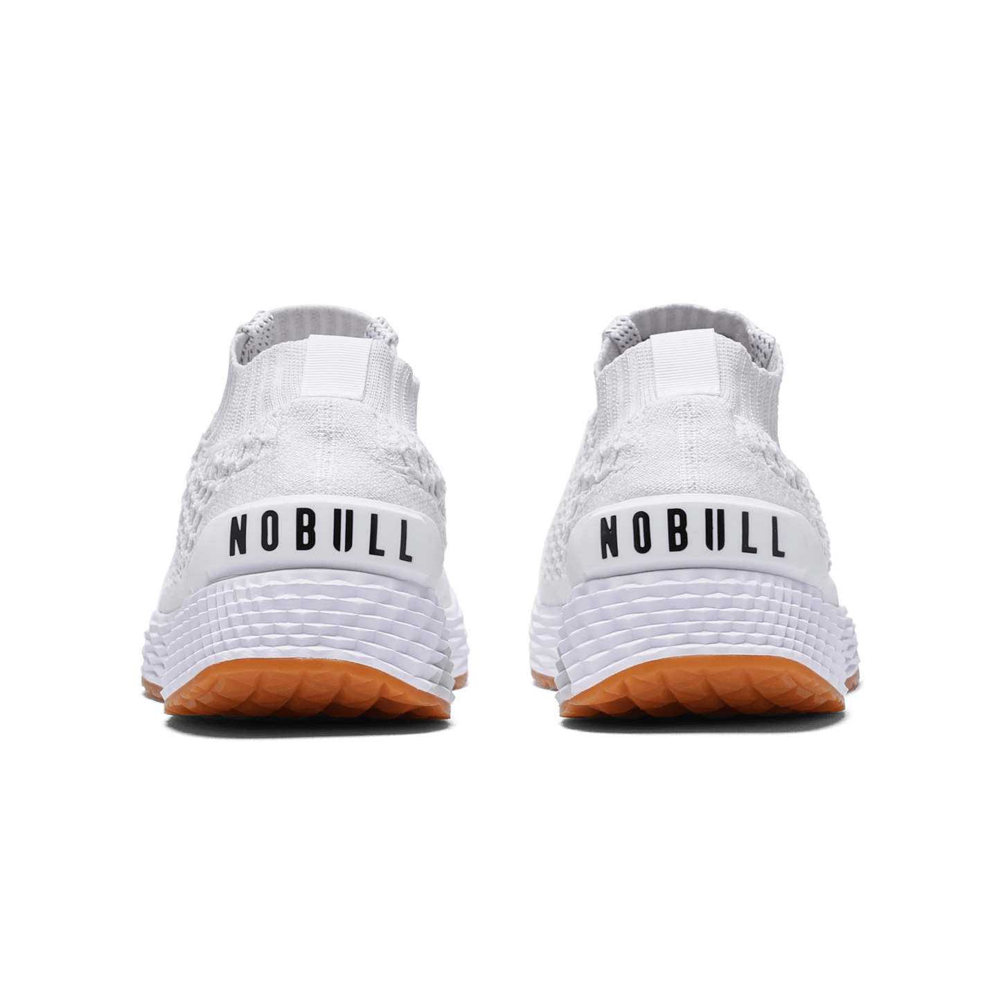 Women's White Allday Knit Shoes Back Angle