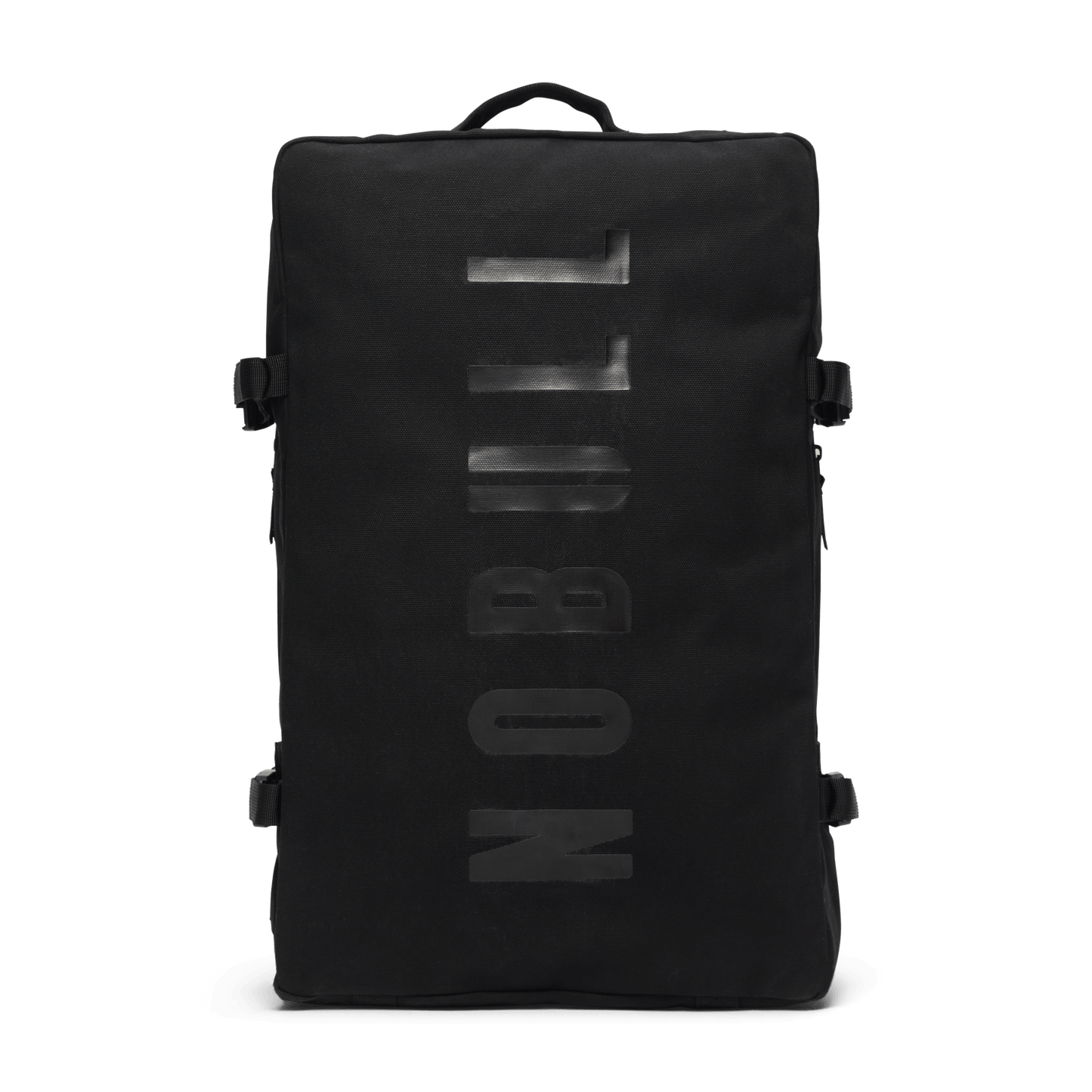 Black NOBULL Waxed Canvas Duffleback Front Angle