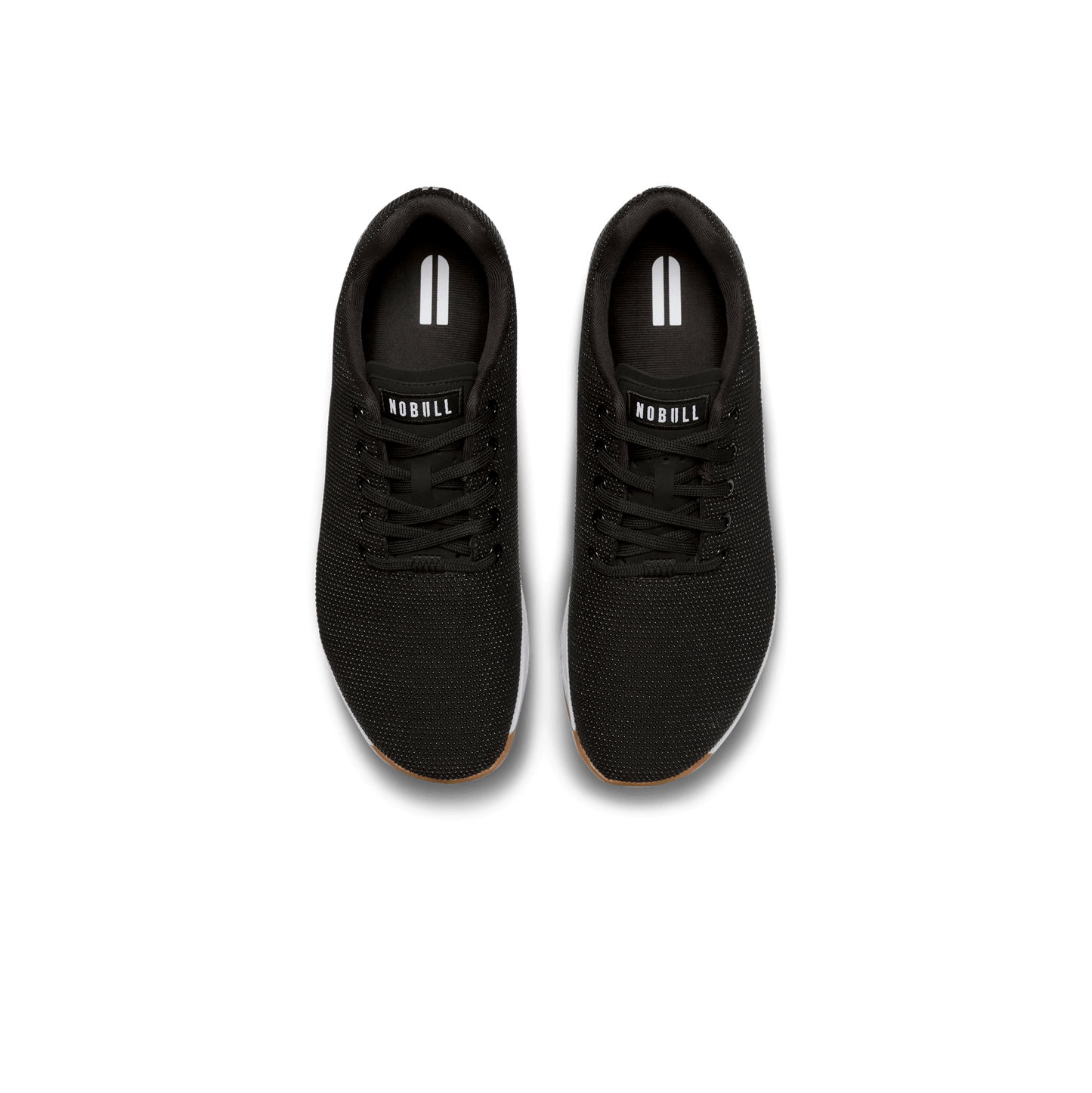 Women's Black White Gum Outwork Shoes Above Angle