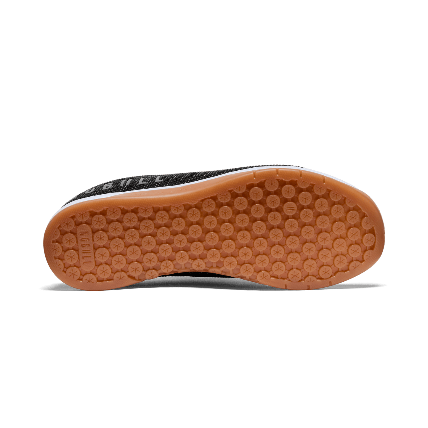 Women's Black White Gum Outwork Shoes Bottom Angle