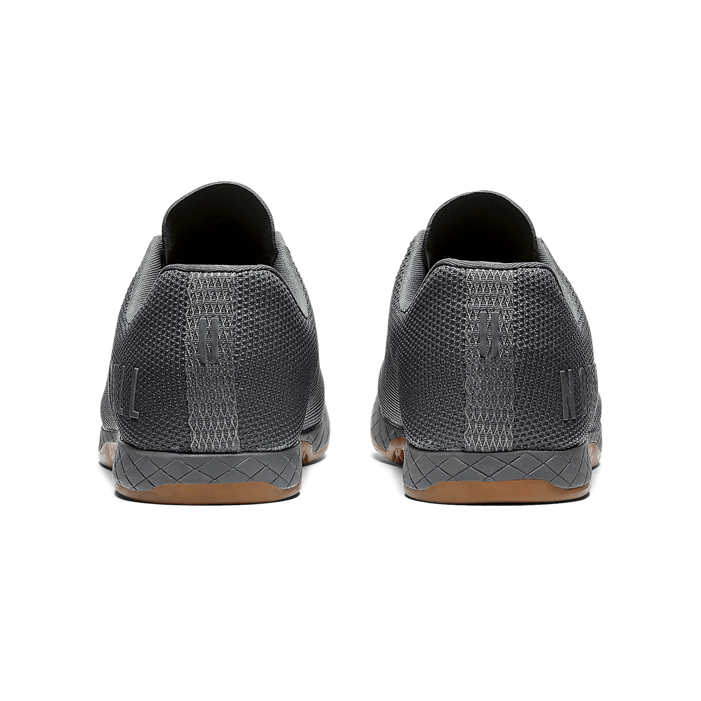 Women's Dark Grey Gum Outwork Shoes Back Angle