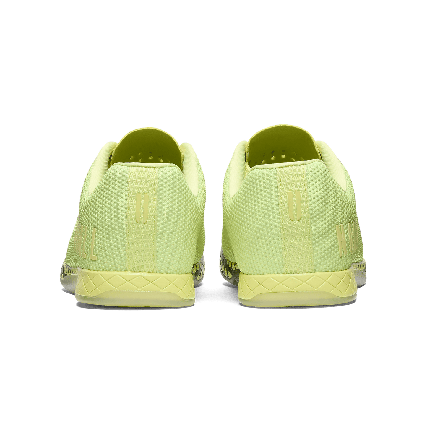 Vivid Lime Energy Outwork Shoe Back Angle.