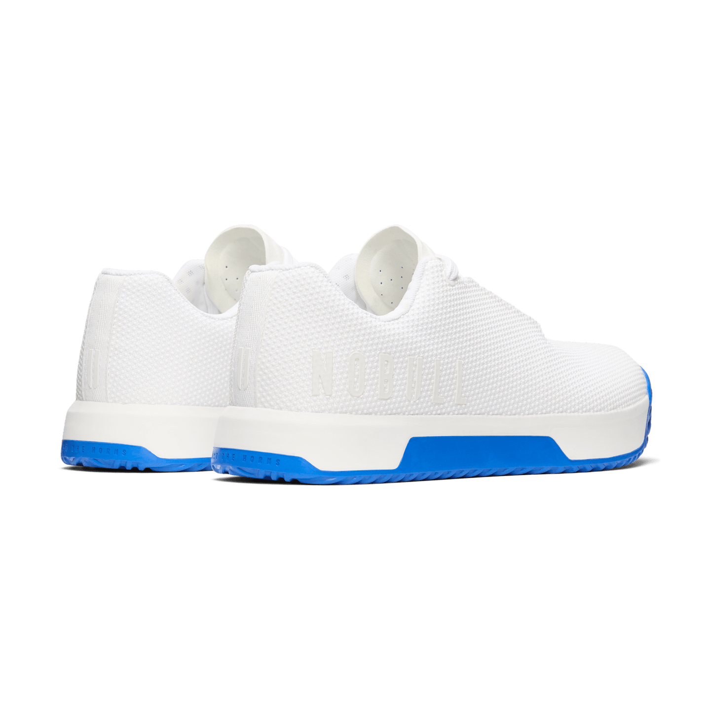 White Royal Blue Outwork Edge (Impact) Shoes Back Side Angle
