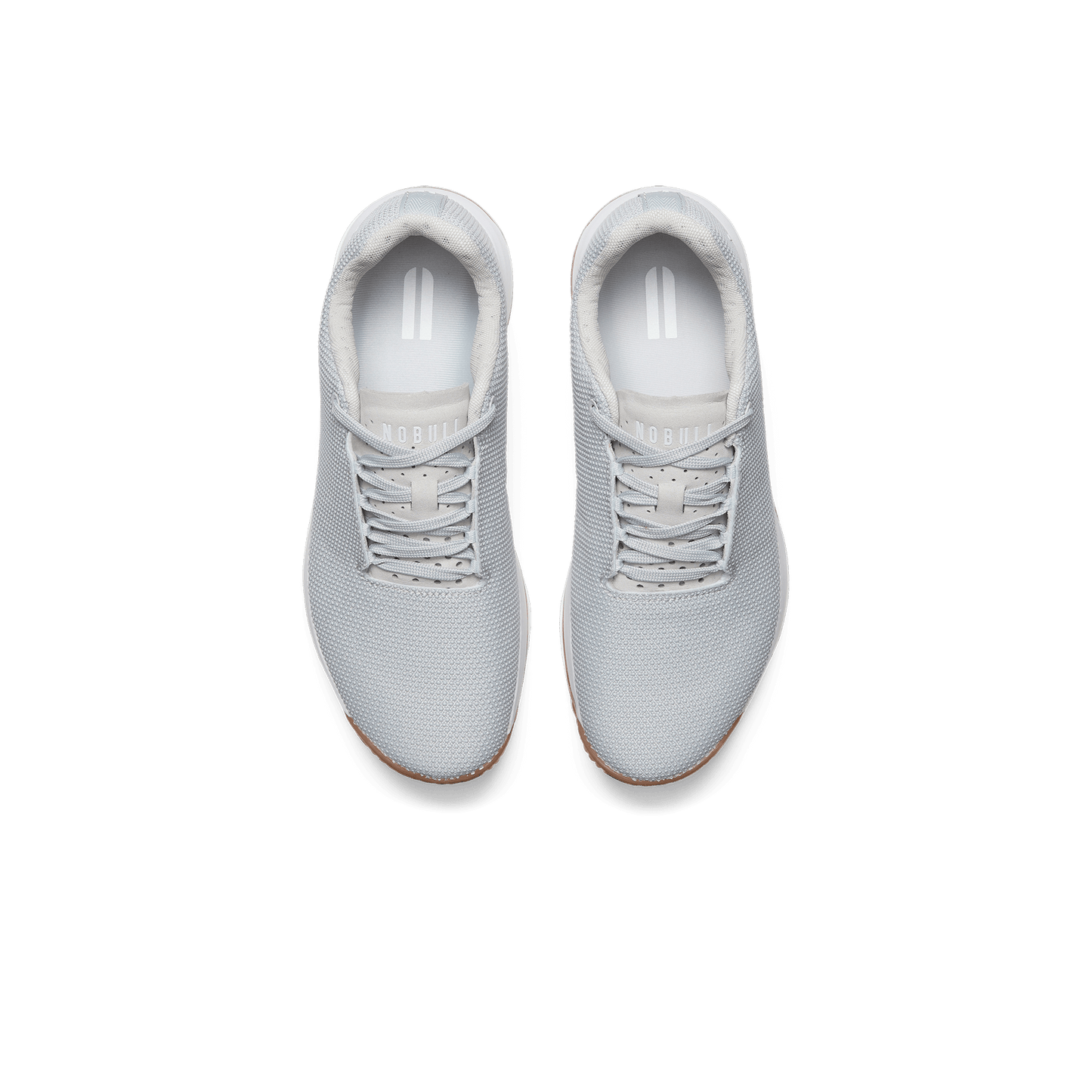 Light Grey Outwork Edge Shoes Above Angle.