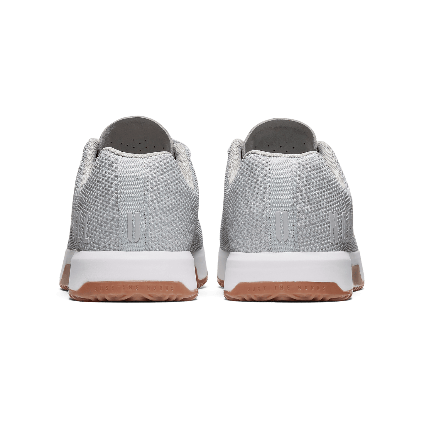 Light Grey Outwork Edge Shoes Back Angle.