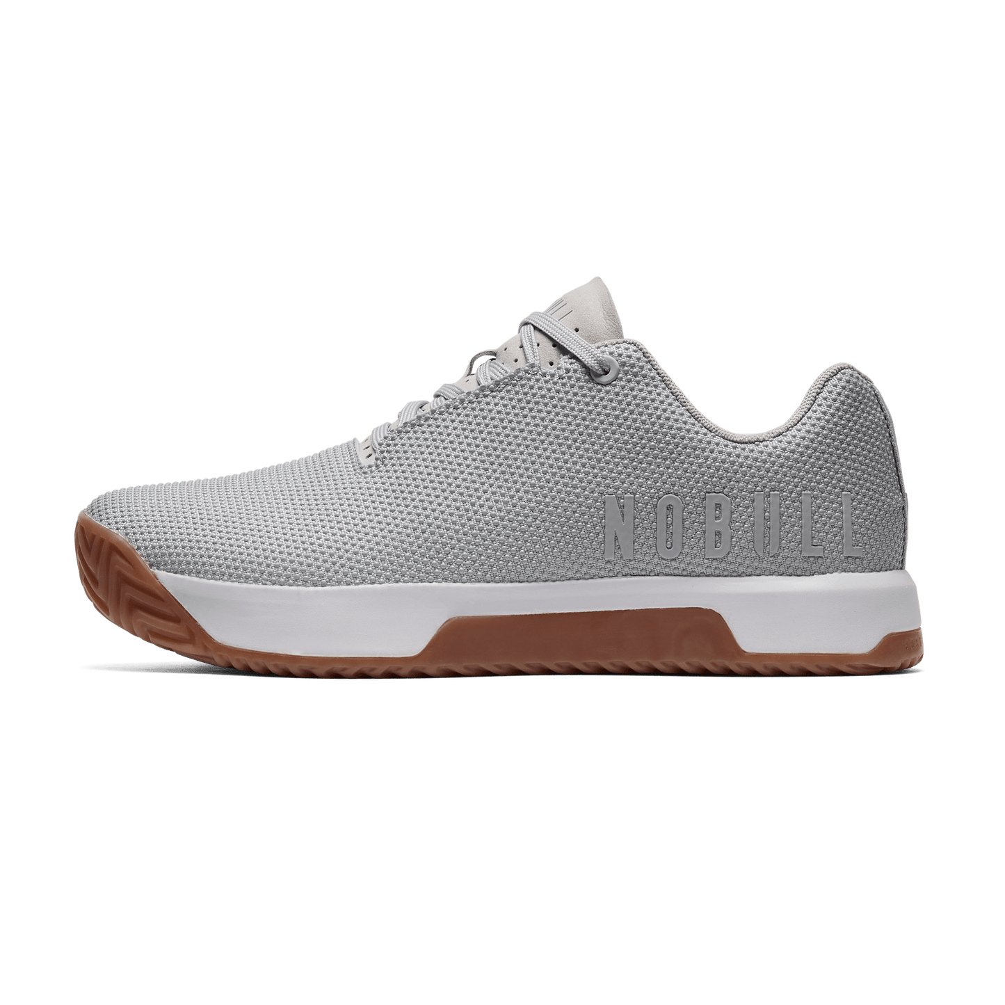 Light Grey Outwork Edge Shoes Side Angle.