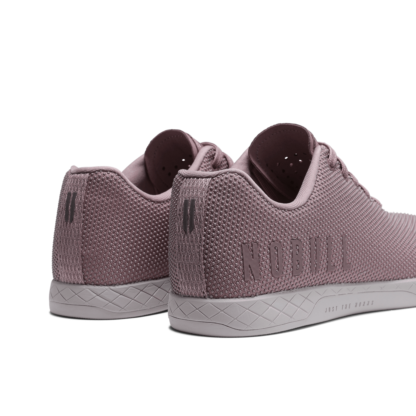 Dusty Mauve Outwork Shoes Detail Shot Back Side Angle