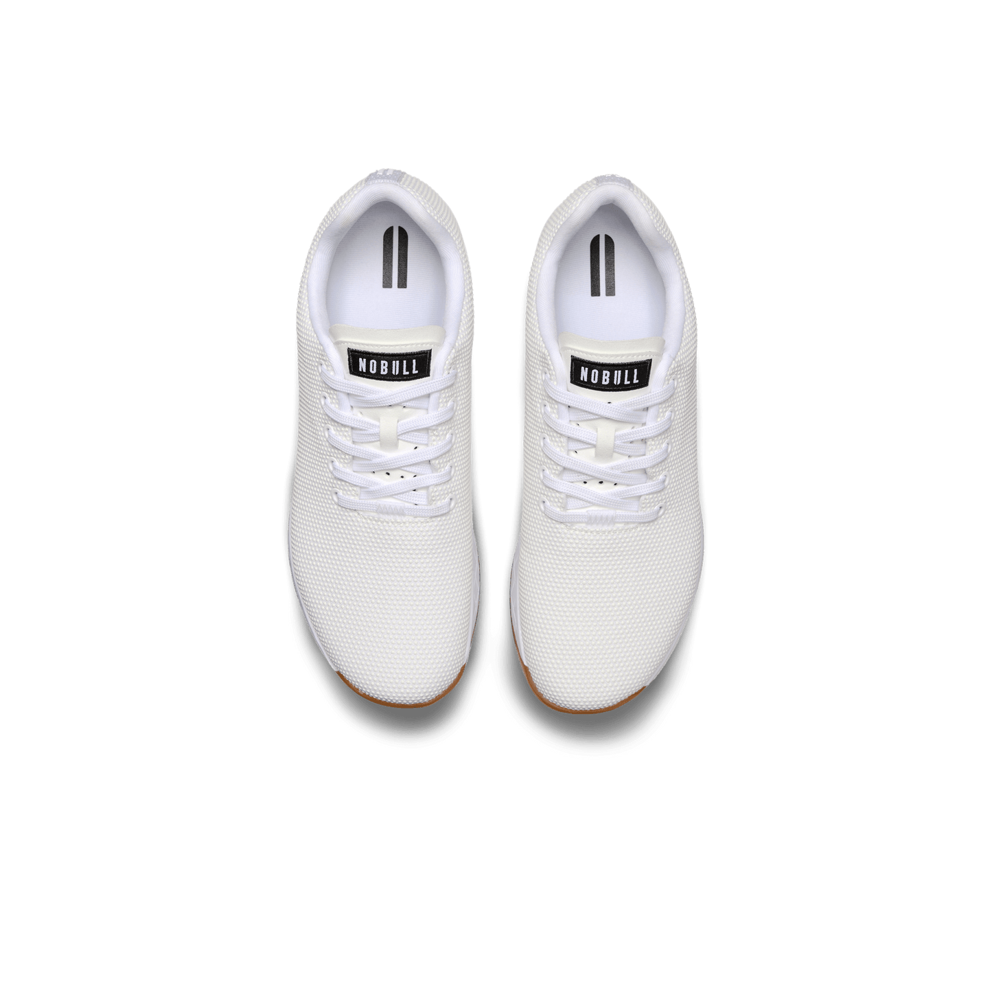Men's White Gum Outwork Shoes Above Angle