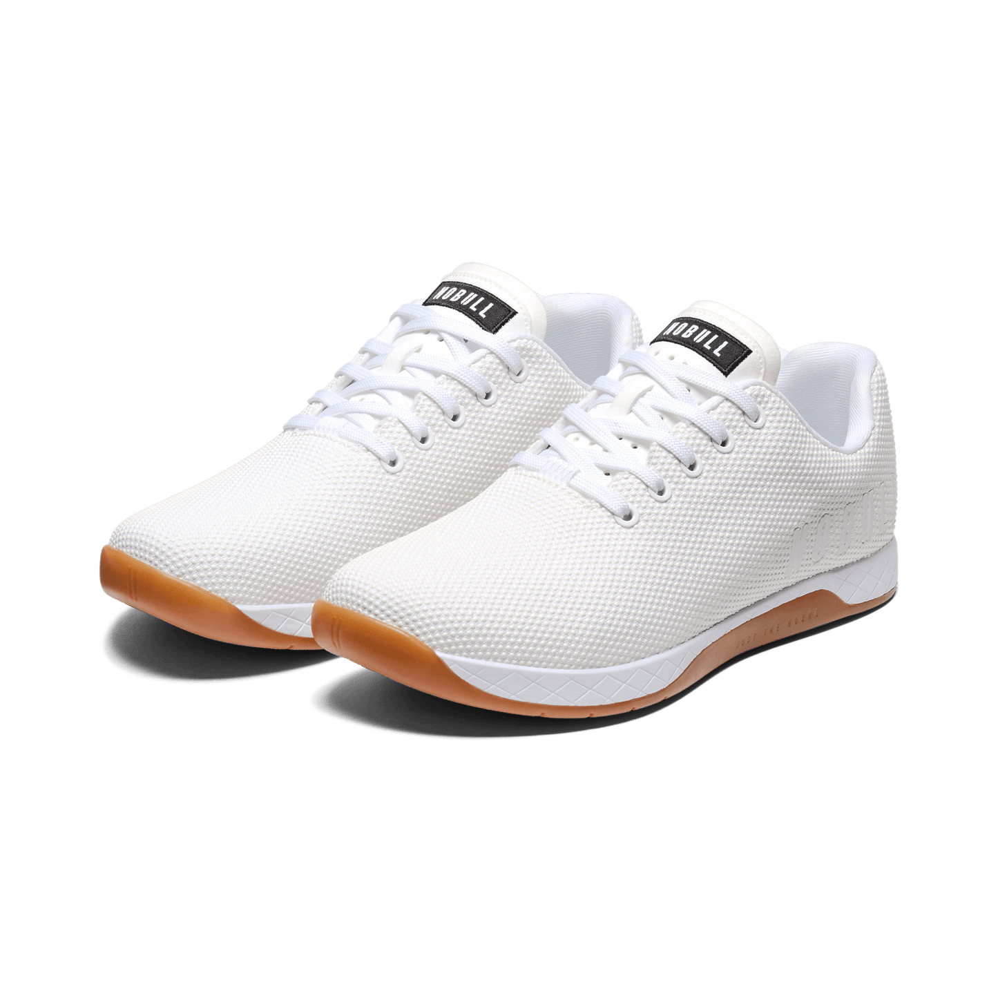 Men's White Gum Outwork Shoes Front Side Angle