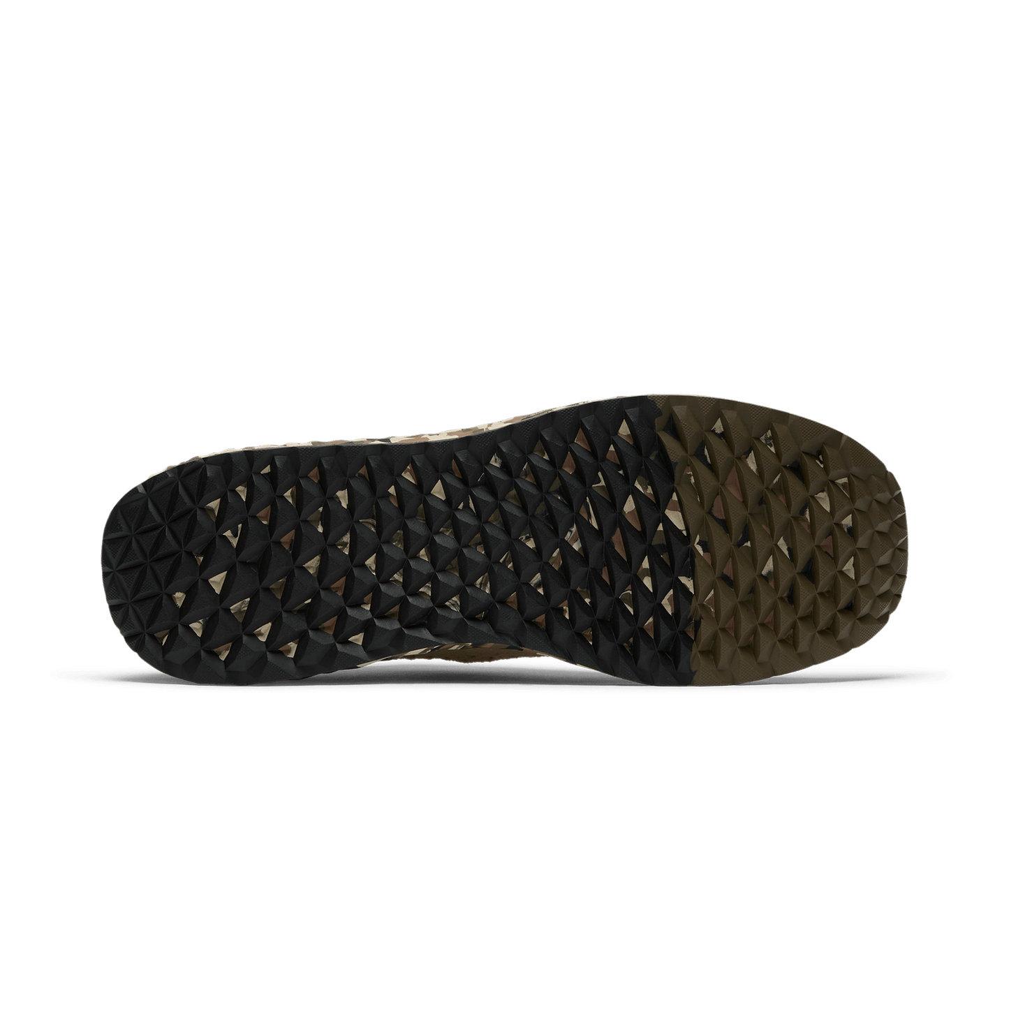 Beige Camo Allday Knit Shoes Bottom Angle.