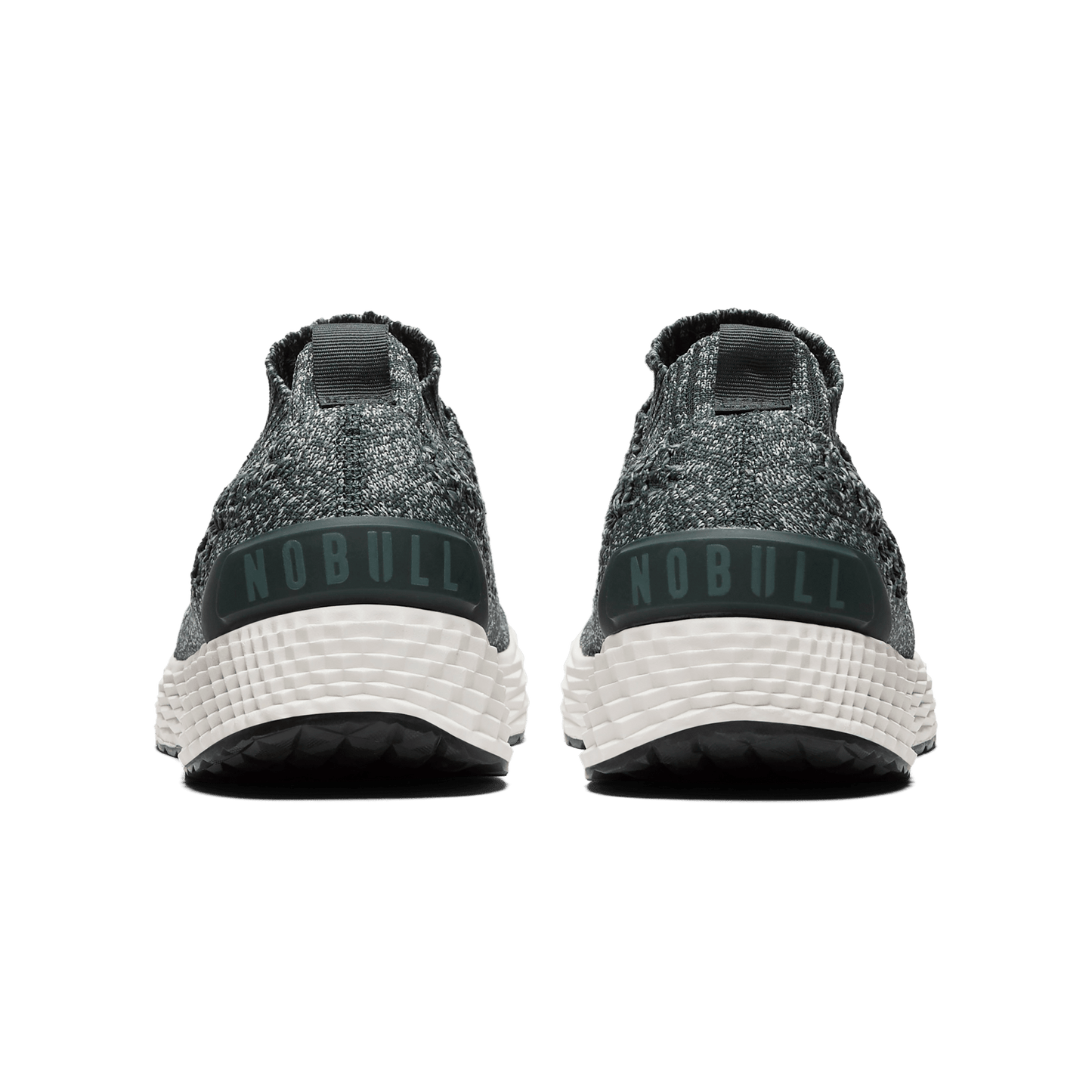 Green Heather Allday Knit Shoes Back Angle.