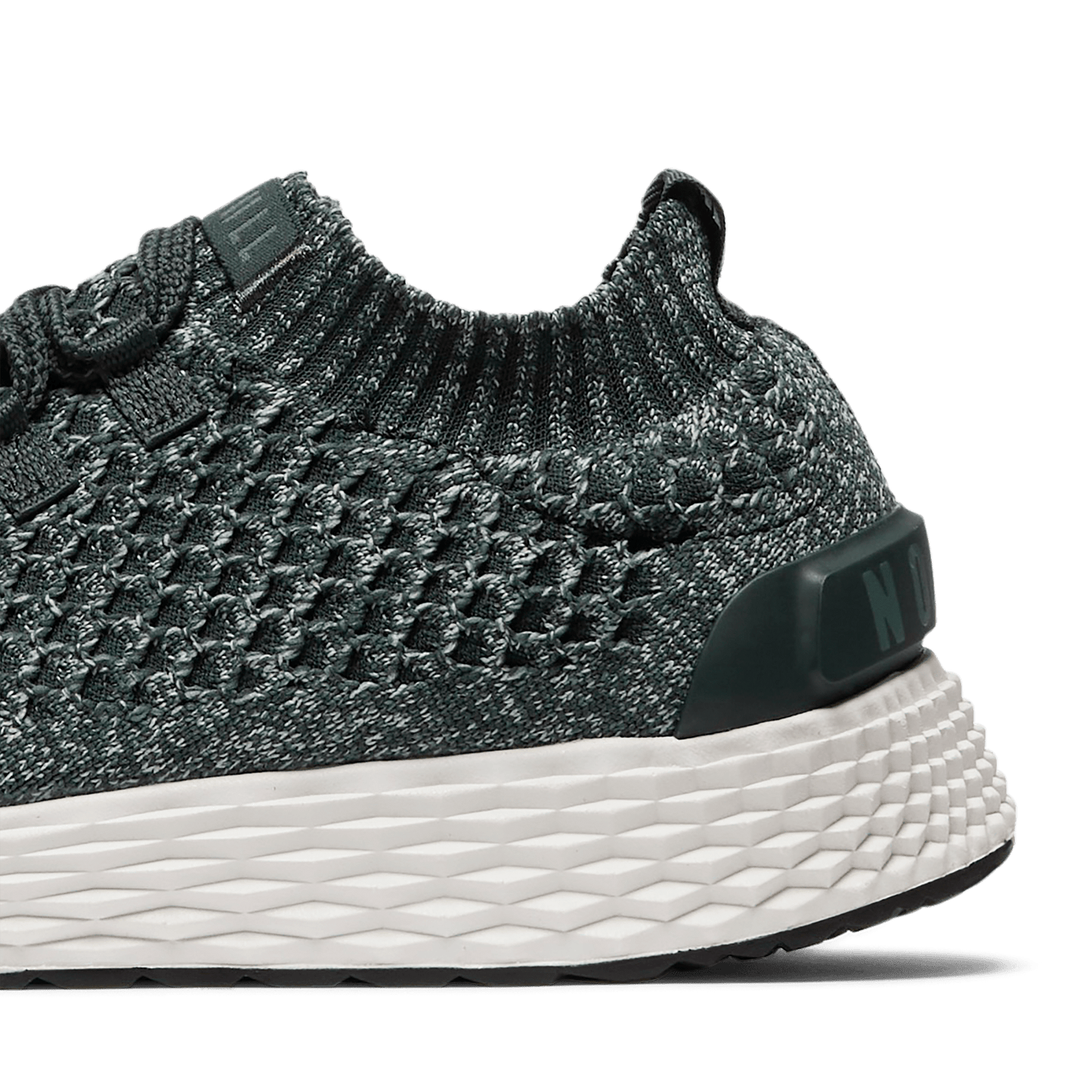Green Heather Allday Knit Shoes Detail Angle.